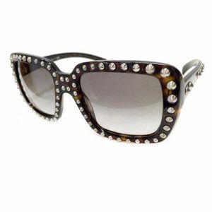 Prada Absolute Ornate Square Studded Sunglasses